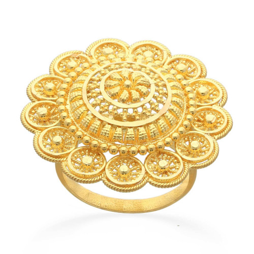 riya aabi jewels 22 karat bis hallmark gold ring for woman