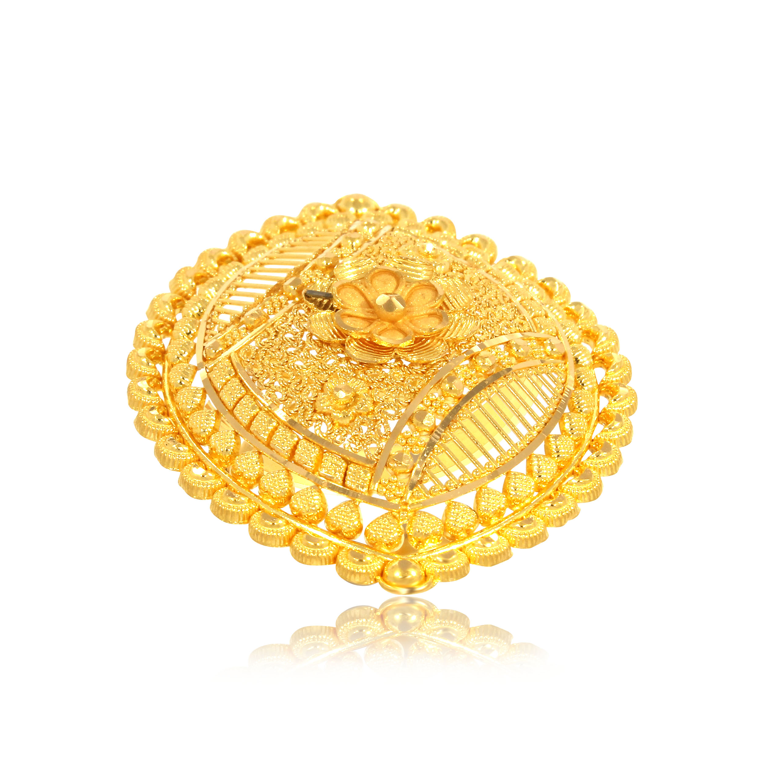 divya aabi jewels  22ct bis hallmark gold ring for the woman