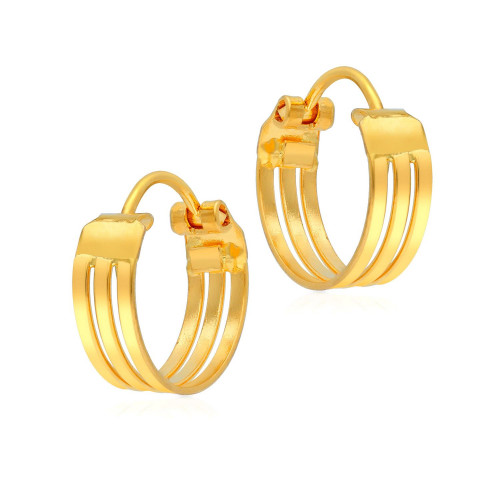 Qara aabi jewels 22ct bis hallmark hoops for woman