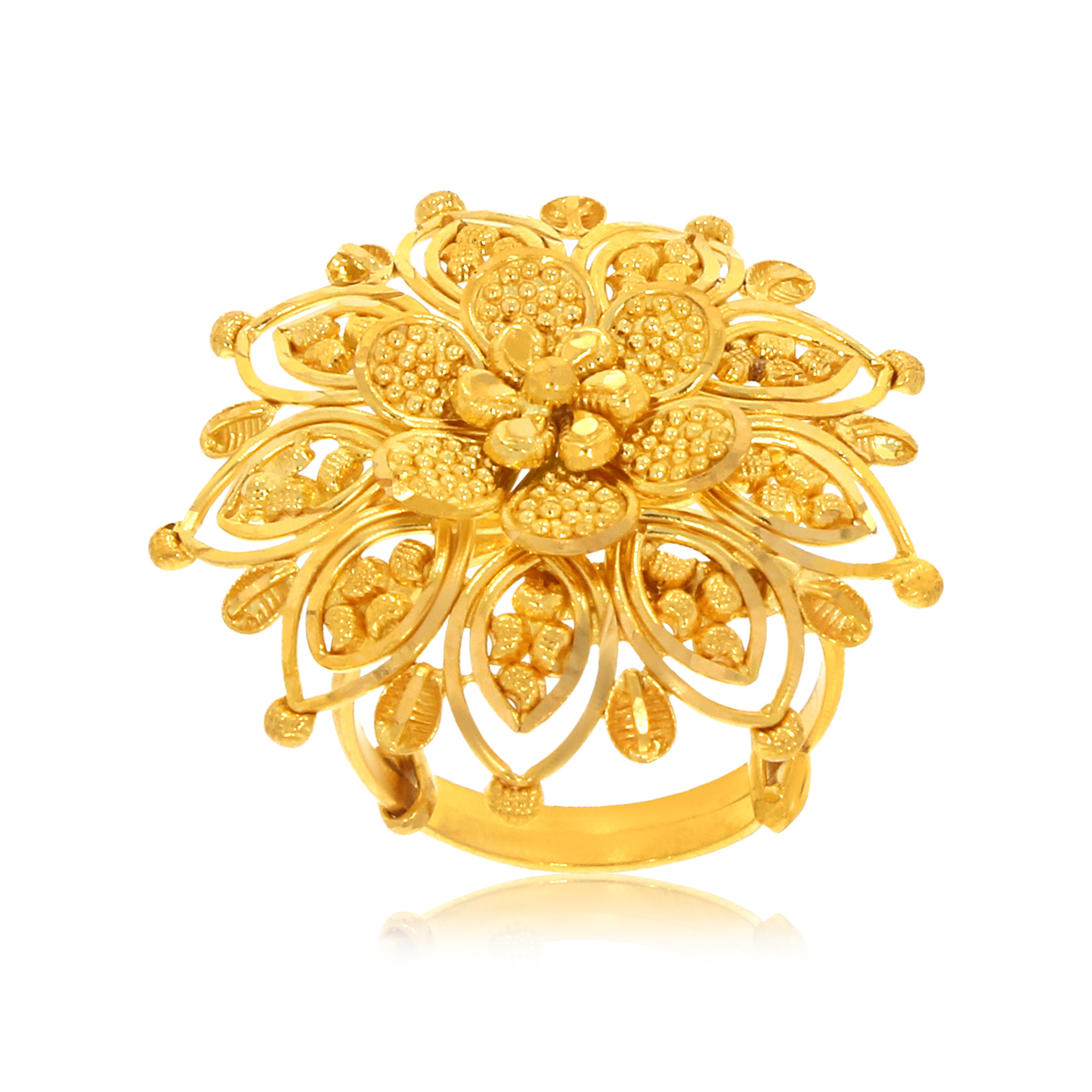 sia AABI JEWELS 22CT  BIS HALLMARK GOLD RING FOR  WOMEN