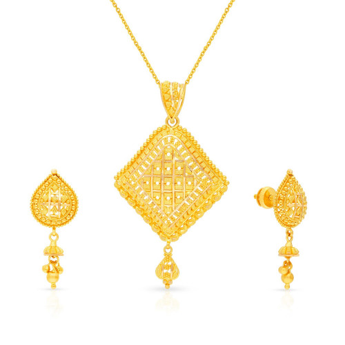 searaa aabi jewels 22ct bis hallmark Pendant Set for woman