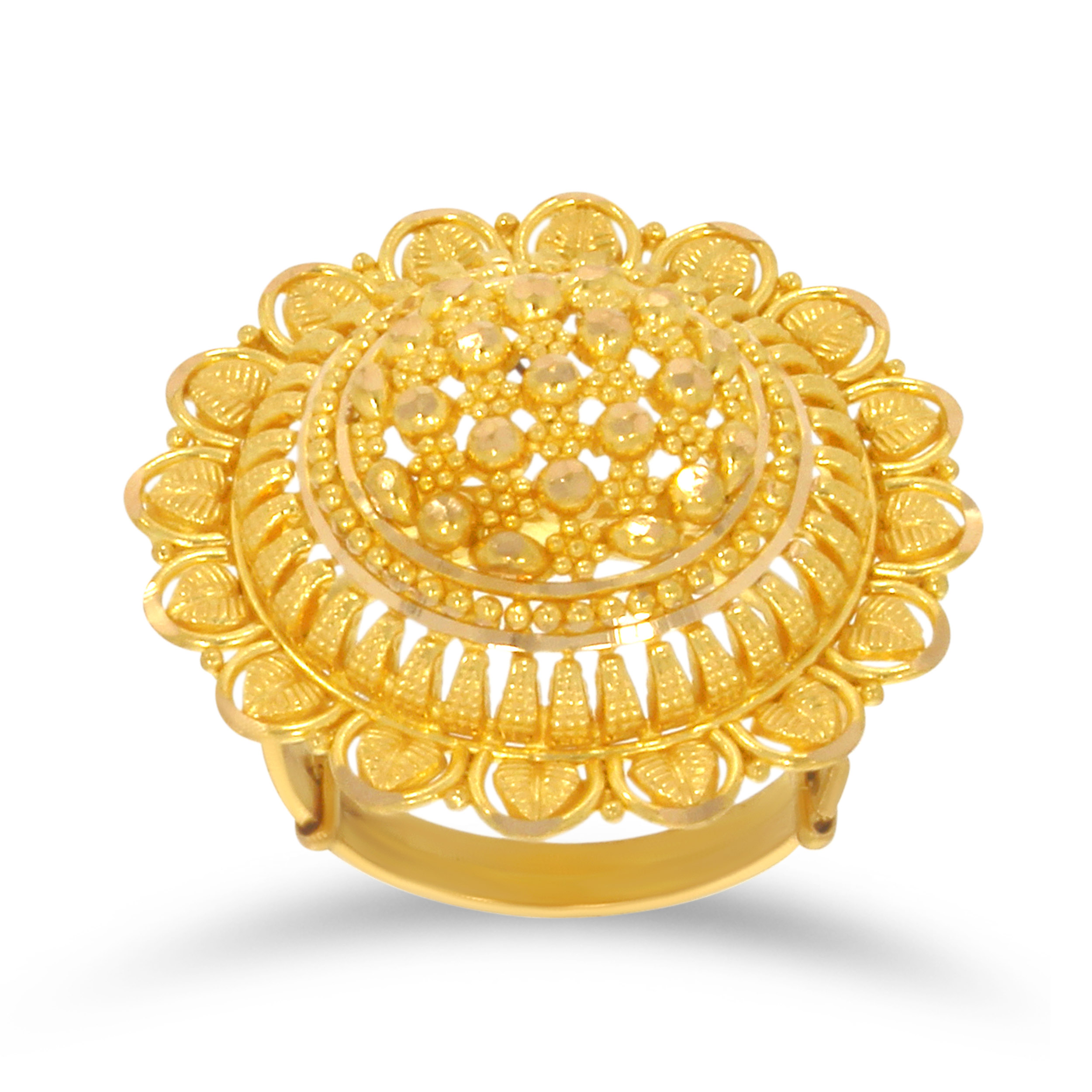 sima  aabi jewels 22kt bis hallmark gold ring-women
