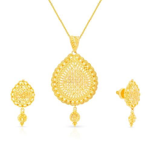 FERNOSA aabi jewels 22ct bis hallmark Pendant Set for woman