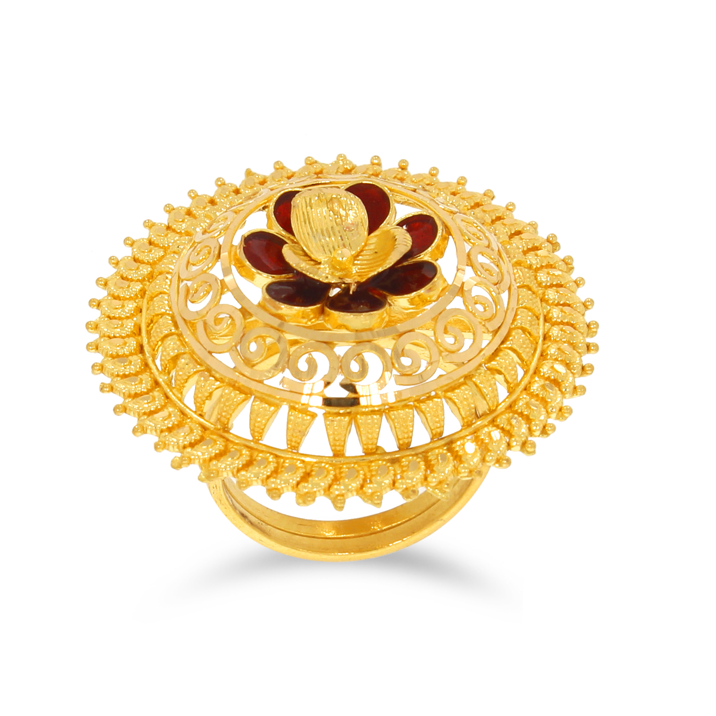 LOHI AABI JEWELS 22CT  BIS HALLMARK GOLD RING FOR  WOMEN