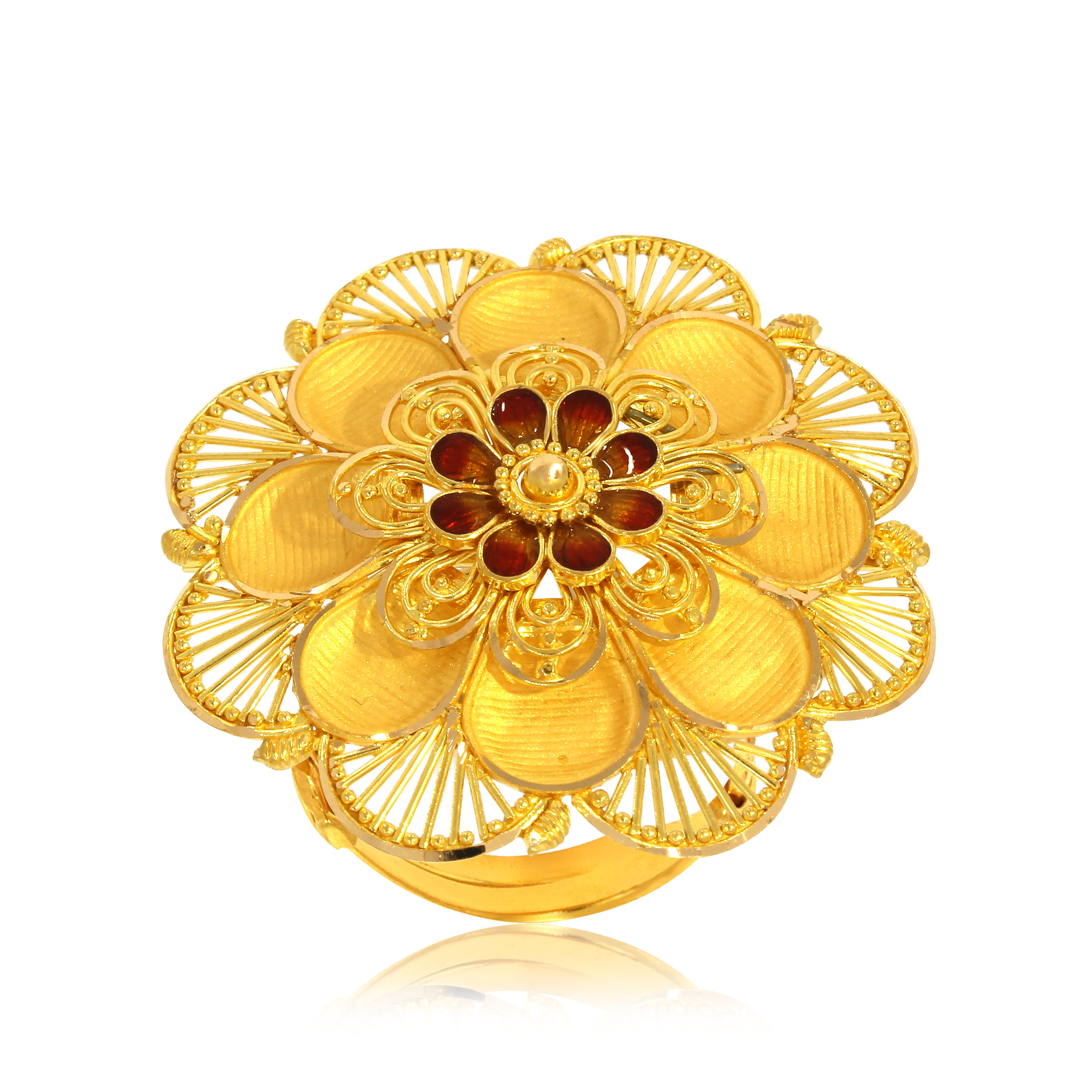 RUPAL AABI JEWELS 22CT  BIS HALLMARK GOLD RING FOR  WOMEN