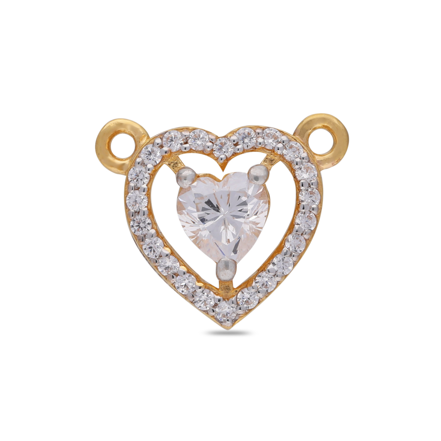 ati aabi  jewels  bis hallmark gold gemstone pendant for woman