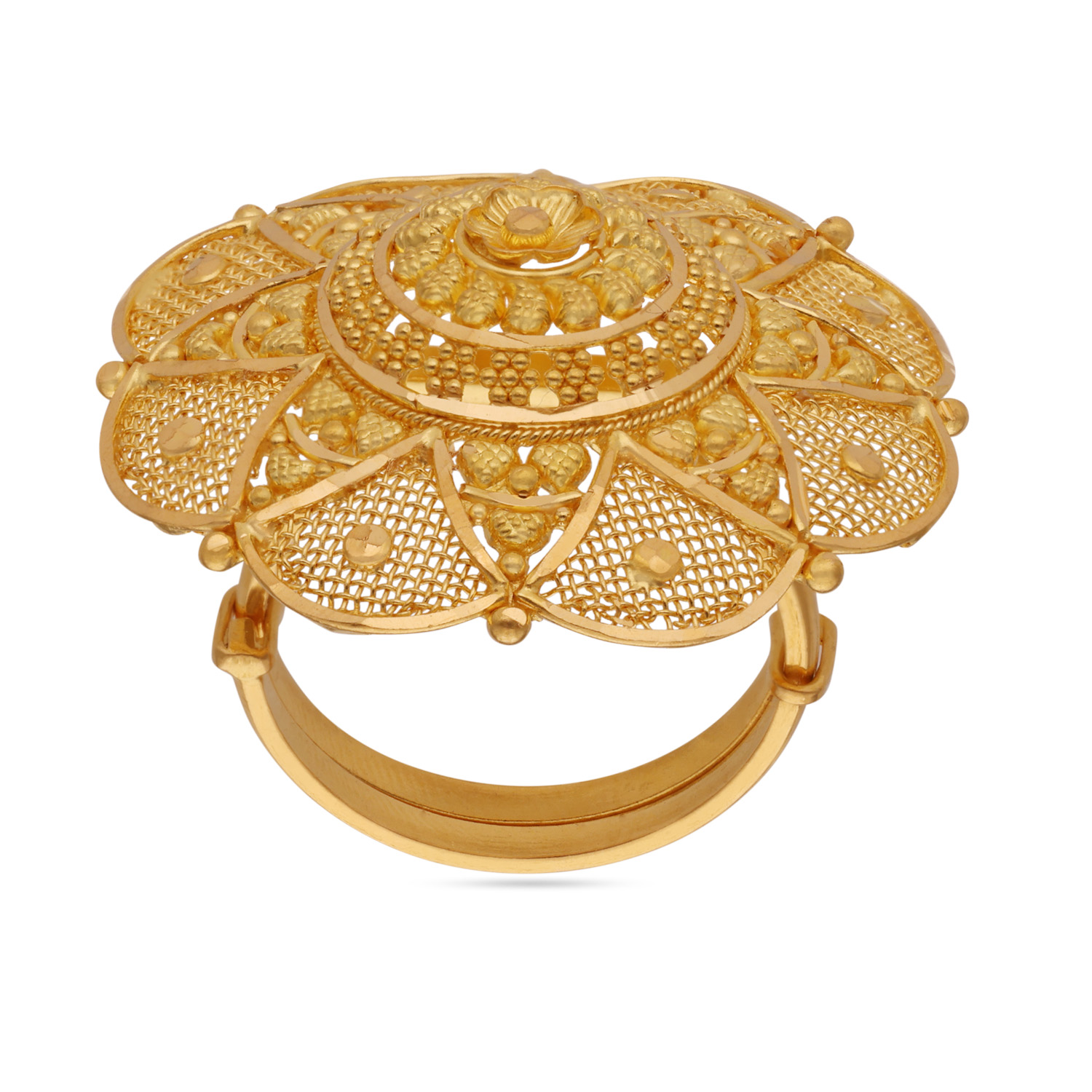 SUMI  AABI JEWELS 22CT  BIS HALLMARK GOLD RING FOR  WOMEN