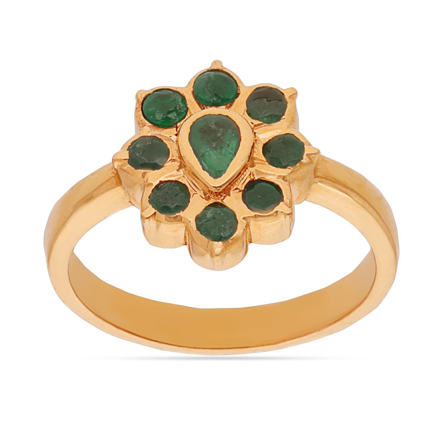 AALI AABI JEWELS 22CT  BIS HALLMARK GOLD GEMSTONE RING FOR  WOME