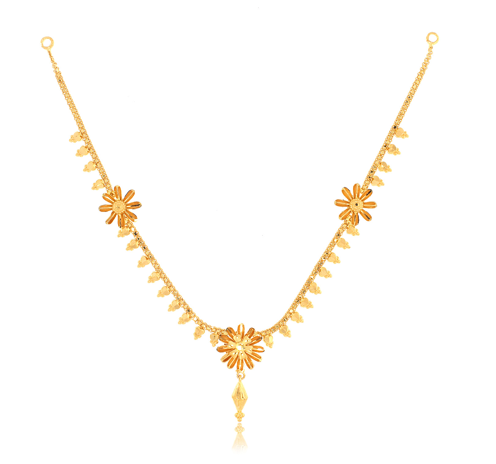 SUBH AABI JEWELS 22CT  BIS HALLMARK  GOLD NECKLACE FOR  WOMEN