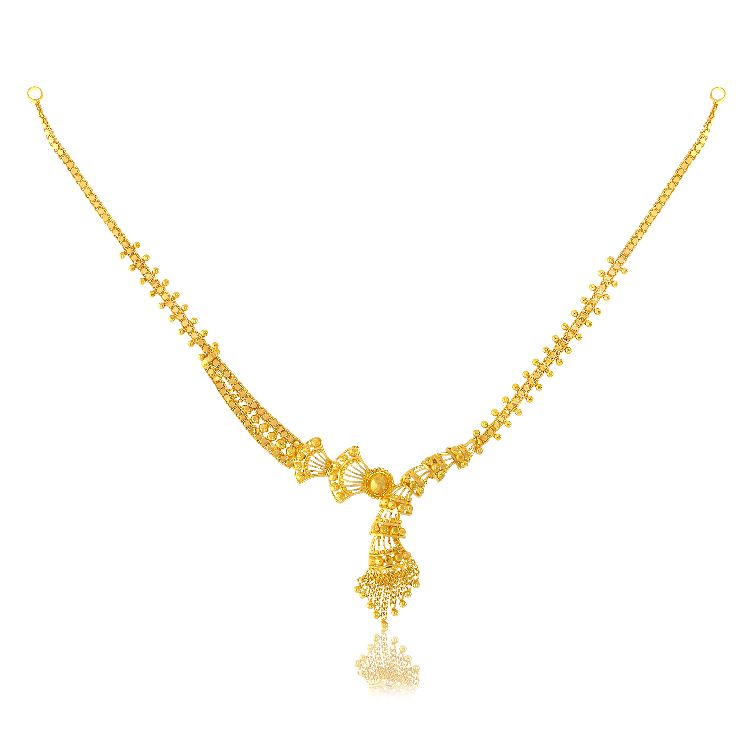 MEHUL  AABI JEWELS 22CT BIS HALLMARK GOLD  NECKLACE FOR WOMAN