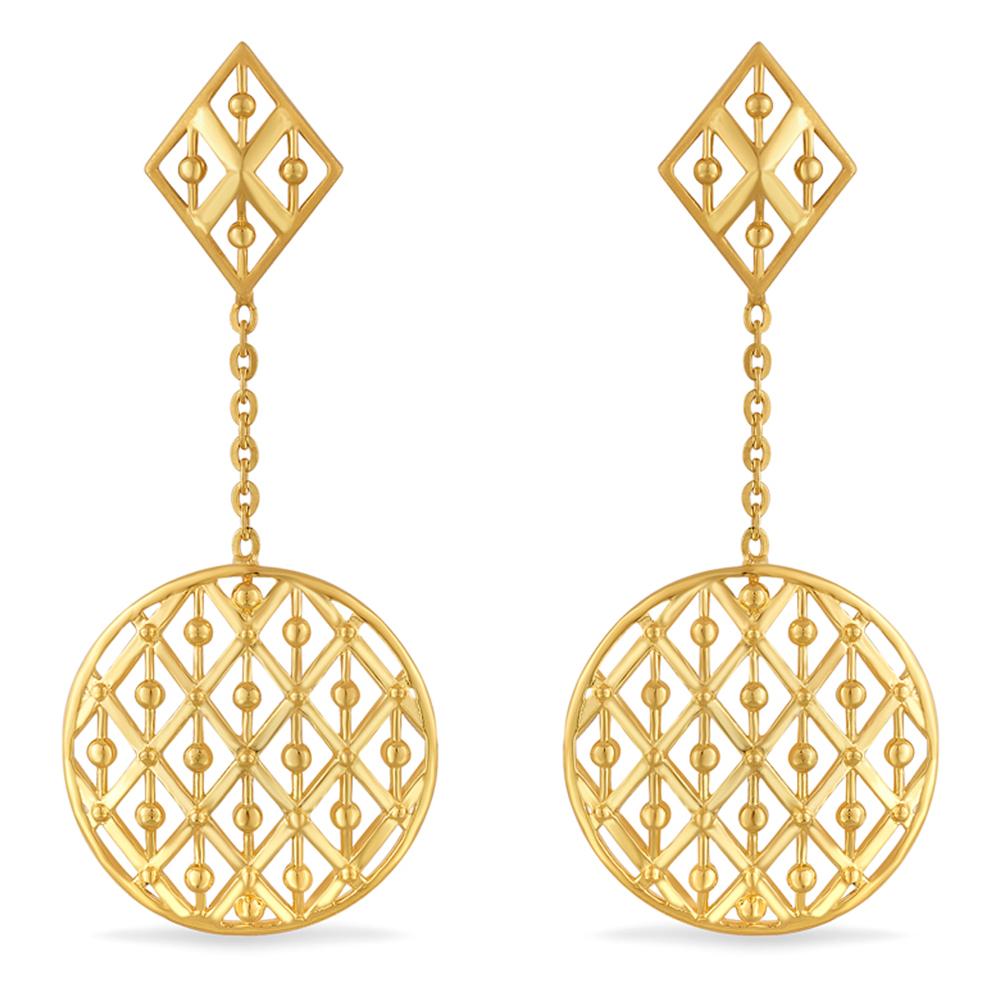 BOSE  AABI JEWELS 22CT  BIS HALLMARK GOLD JEWELLRY  EARRINGS FOR