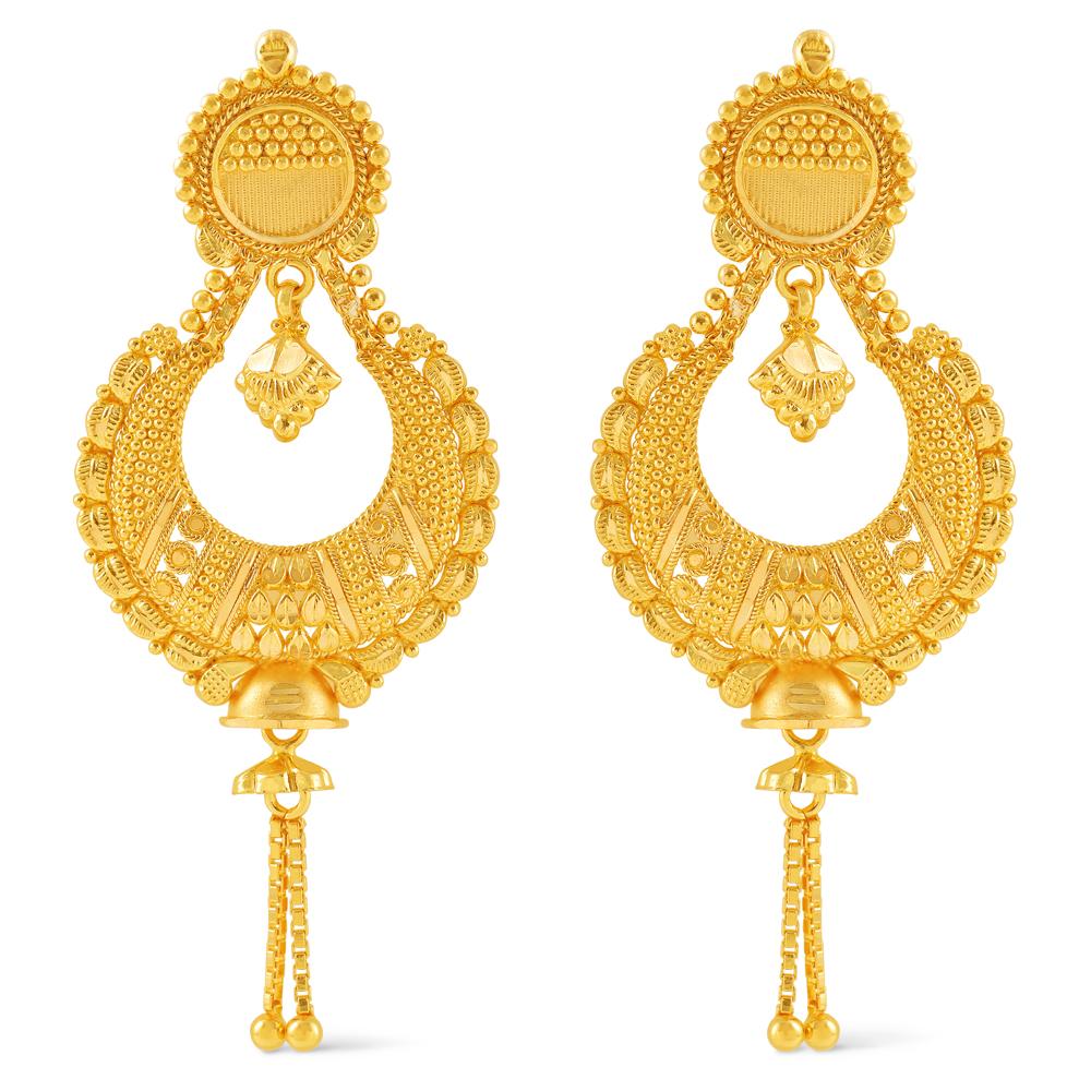 AAYO  AABI JEWELS 22CT  BIS HALLMARK GOLD JEWELLRY  EARRINGS FOR