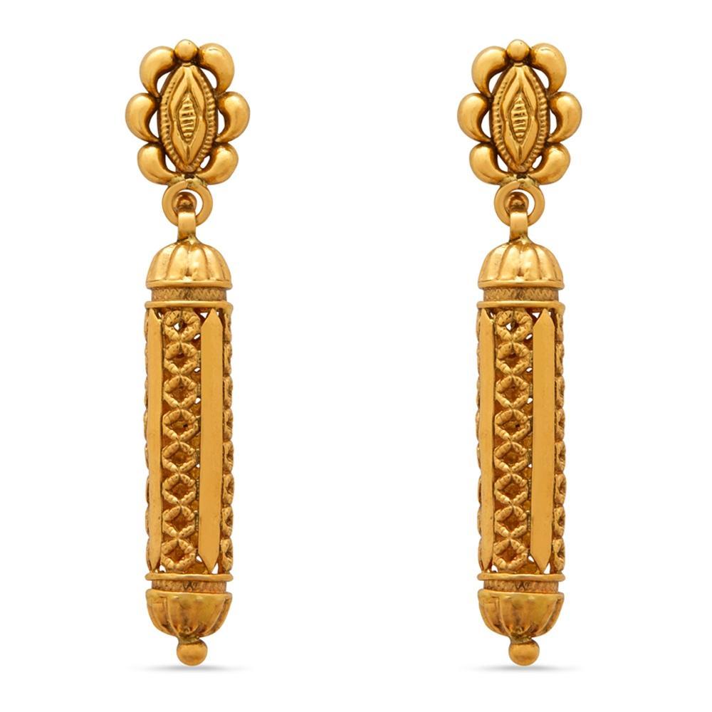 SHIVI AABI JEWELS 22CT  BIS HALLMARK GOLD  EARRINGS FOR  WOMAN
