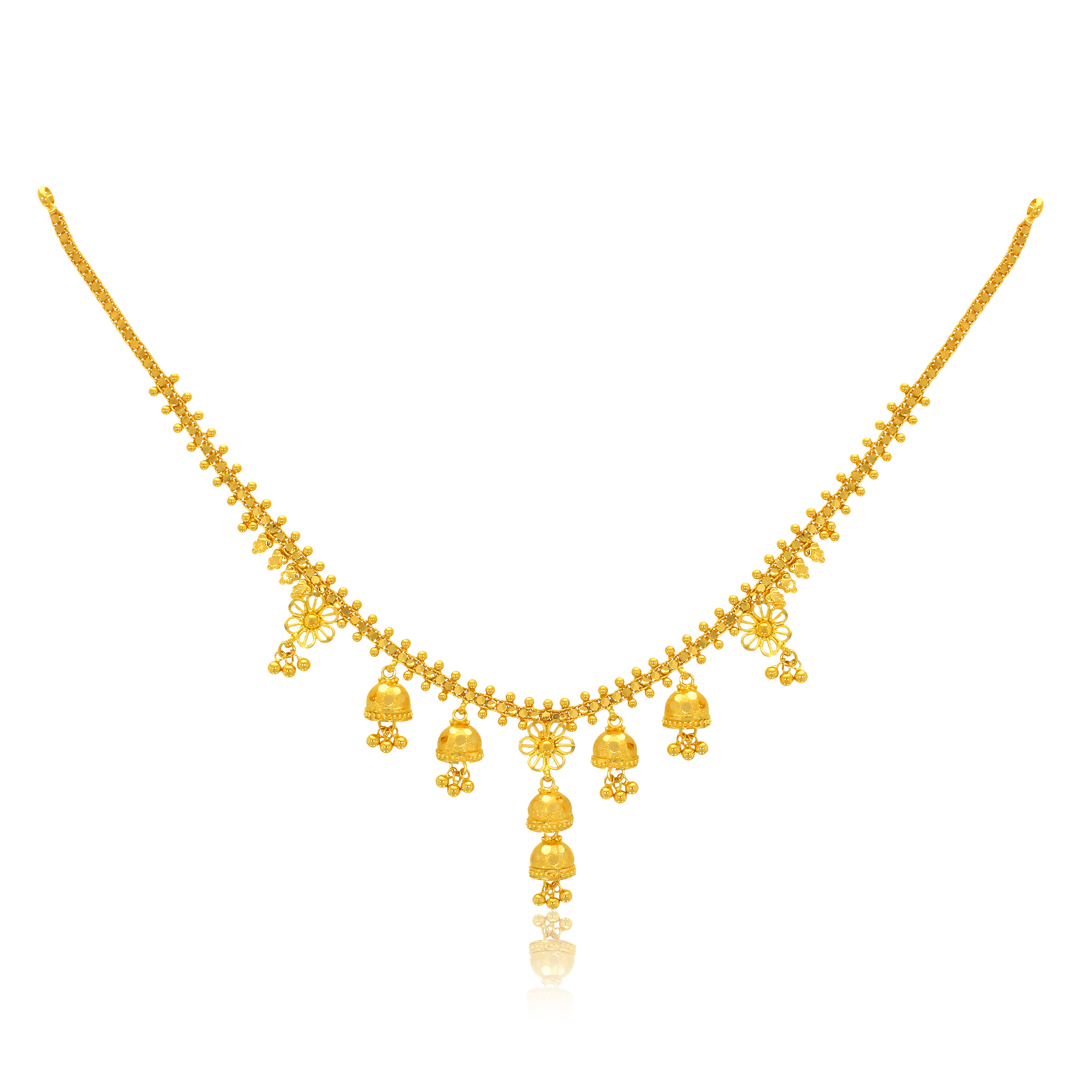 KIA AABI JEWELS 22CT BIS HALLMARK GOLD  NECKLACE FOR WOMAN