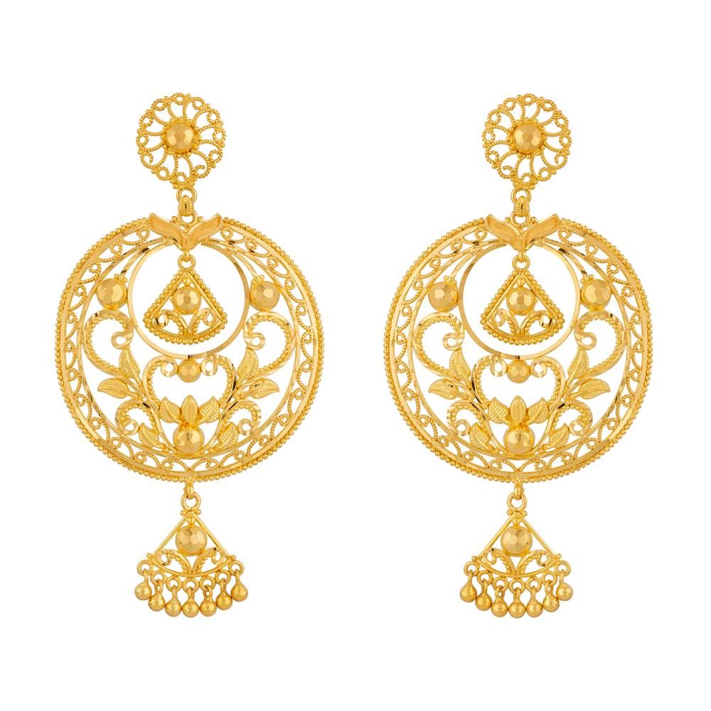 CORE  AABI JEWELS 22CT  BIS HALLMARK GOLD JEWELLRY  EARRINGS FOR