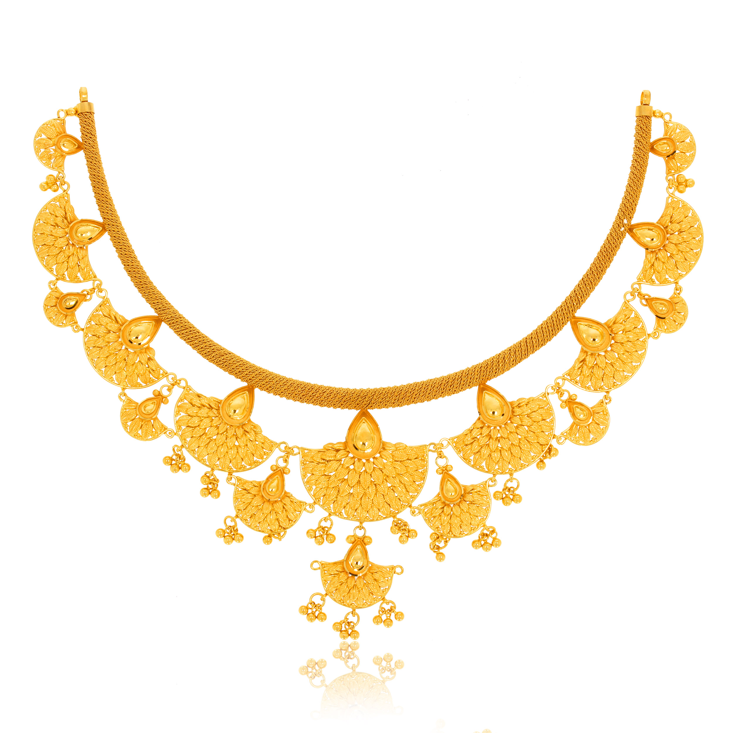 LAVEN AABI JEWELS 22CT  BIS HALLMARK GOLD  NECKLACE FOR  WOMEN