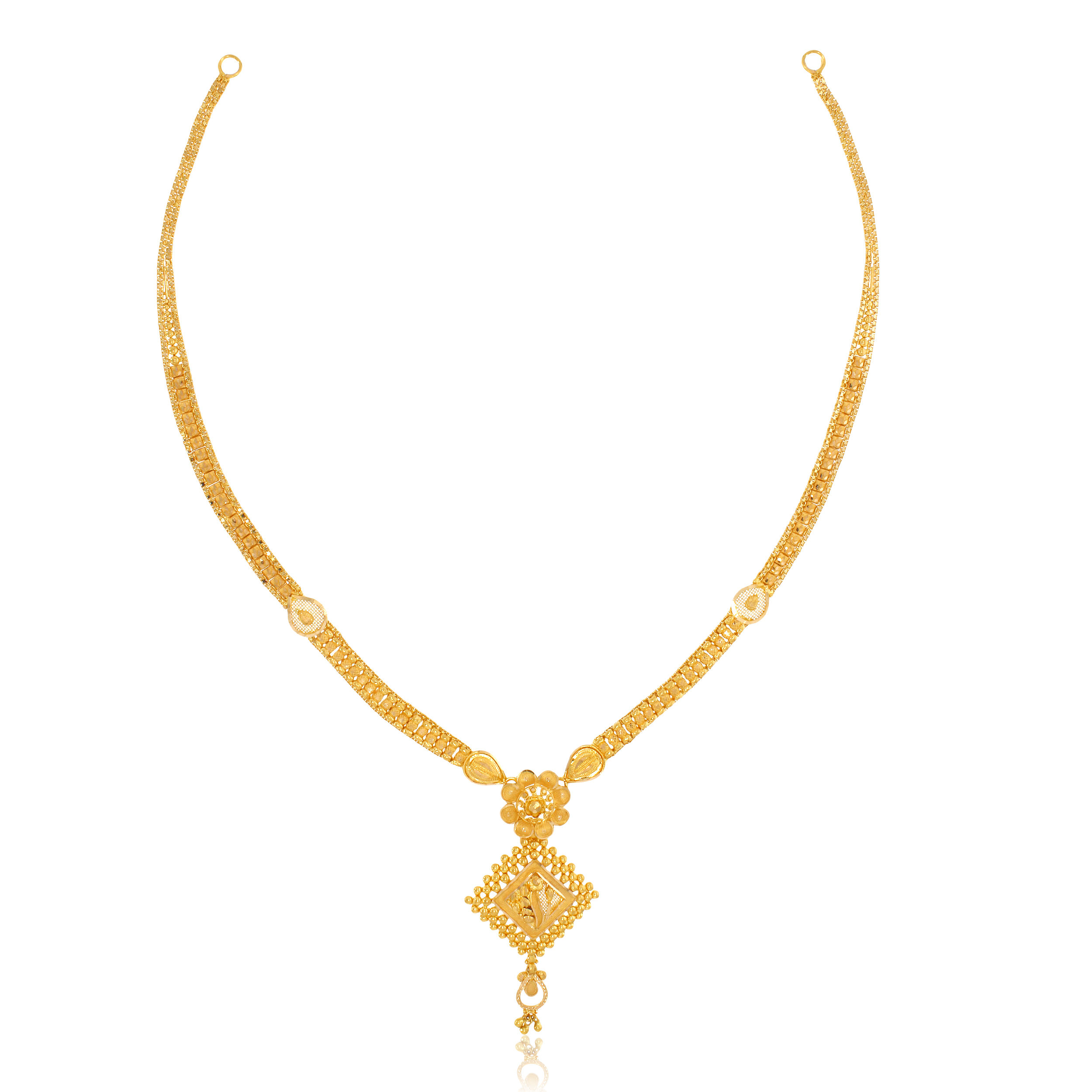 MALIK AABI JEWELS 22CT BIS HALLMARK GOLD  NECKLACE FOR WOMAN