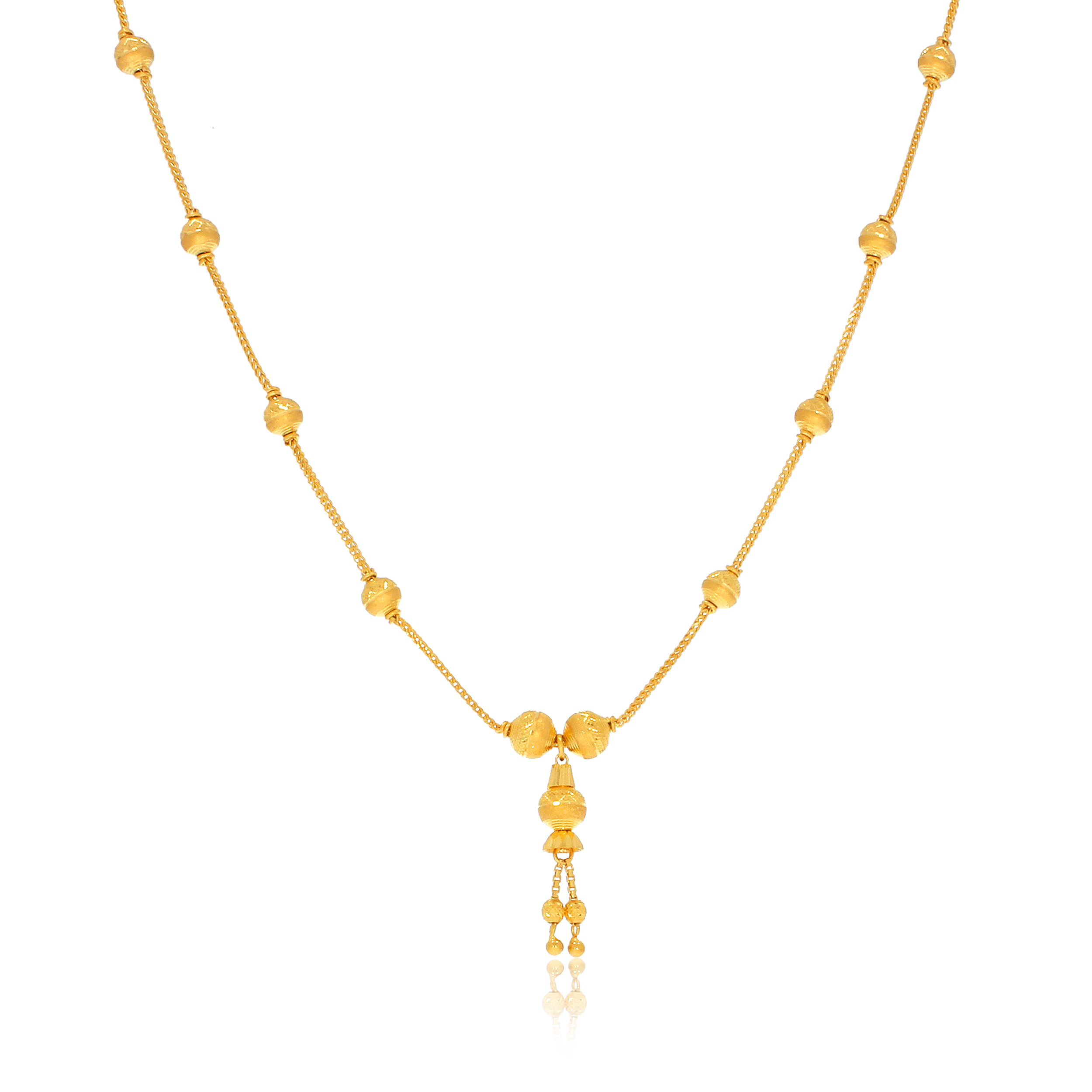 JEET  AABI JEWELS 22CT  BIS HALLMARK  GOLD  NECKLACE FOR  WOMEN