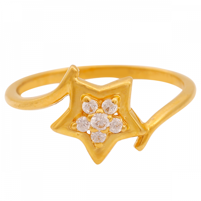 ASI  AABI JEWELS 22KT  BIS HALLMARK GOLD RING FOR  WOMAN