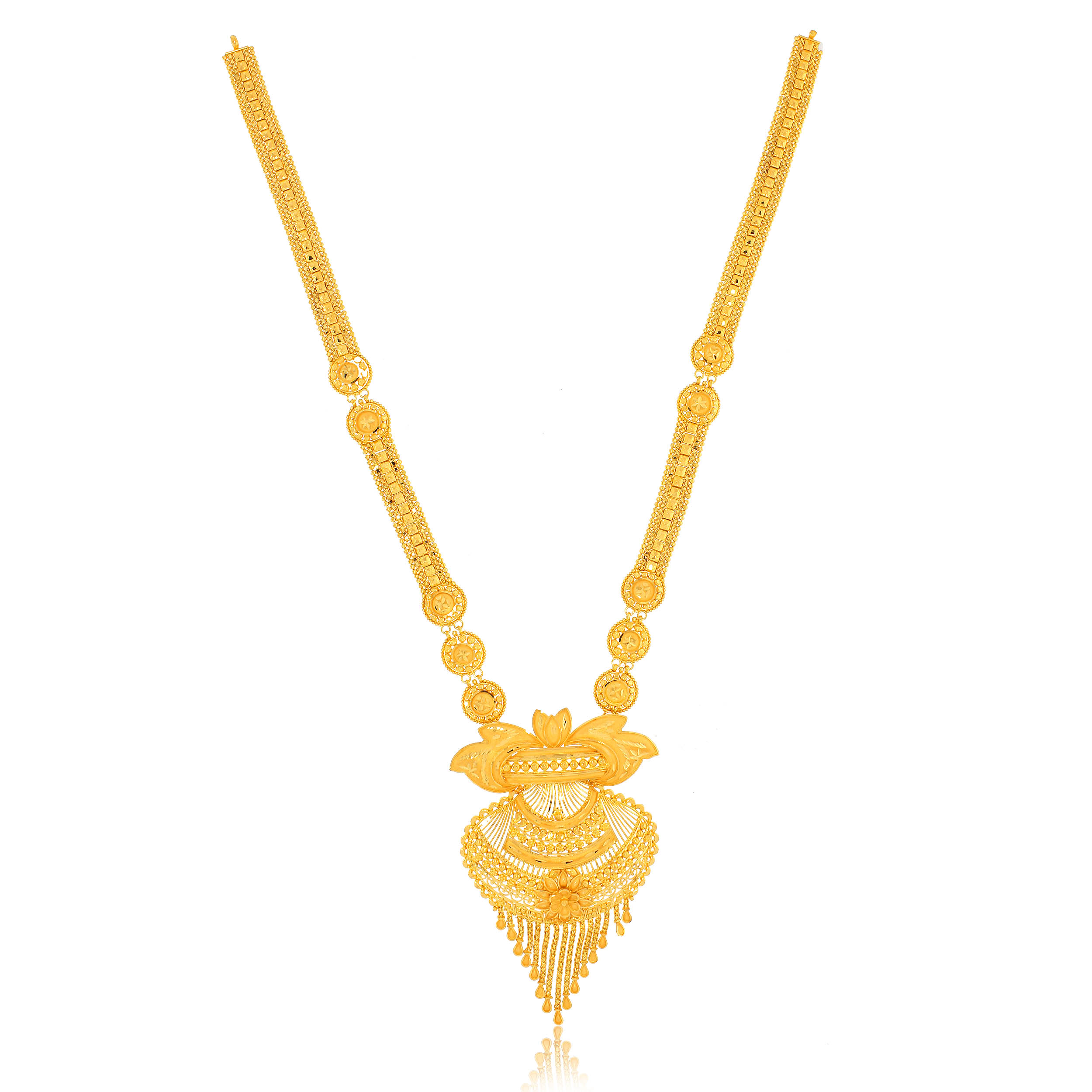 SAIL AABI JEWELS 22CT BIS HALLMARK GOLD LONG  NECKLACE FOR WOMAN
