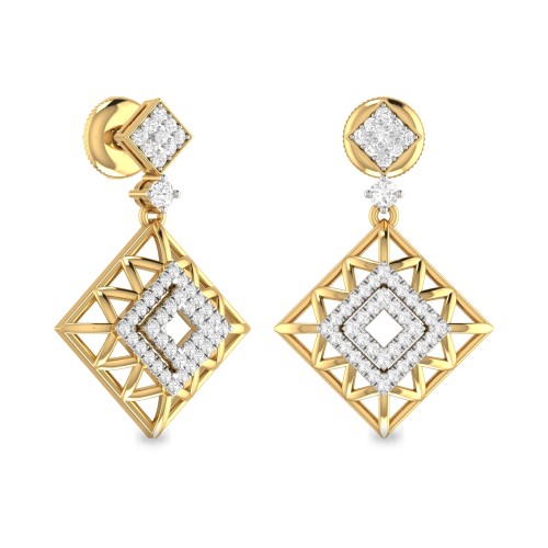 ROOHI AABI JEWELS IGI CERTIFIED DIAMOND JEWELLRY DIAMOND EARRING